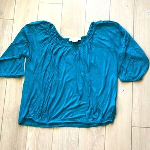 Michael Kors Turquoise Top Size L